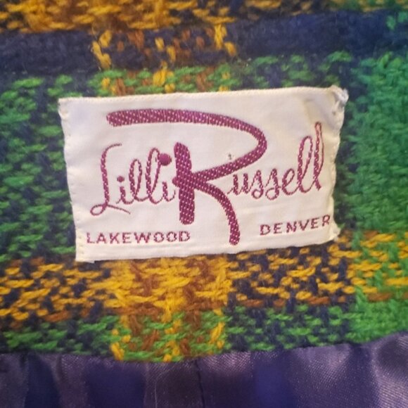 Vintage 60's plaid swing jacket - Picture 8 of 8